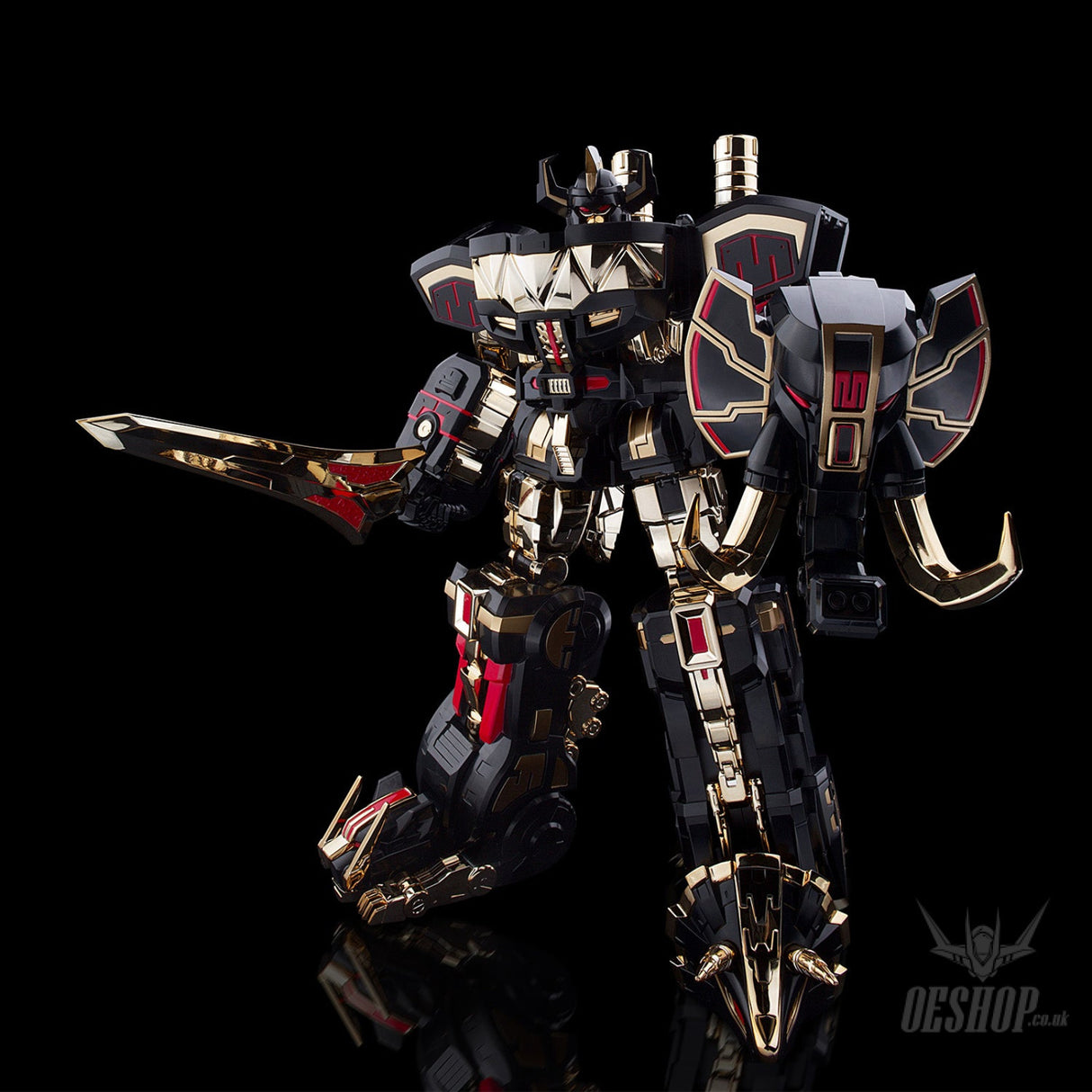 Flame Toys Furai Model Power Rangers Megazord Model Kit Black Limited Ver. - Scale Model Kits