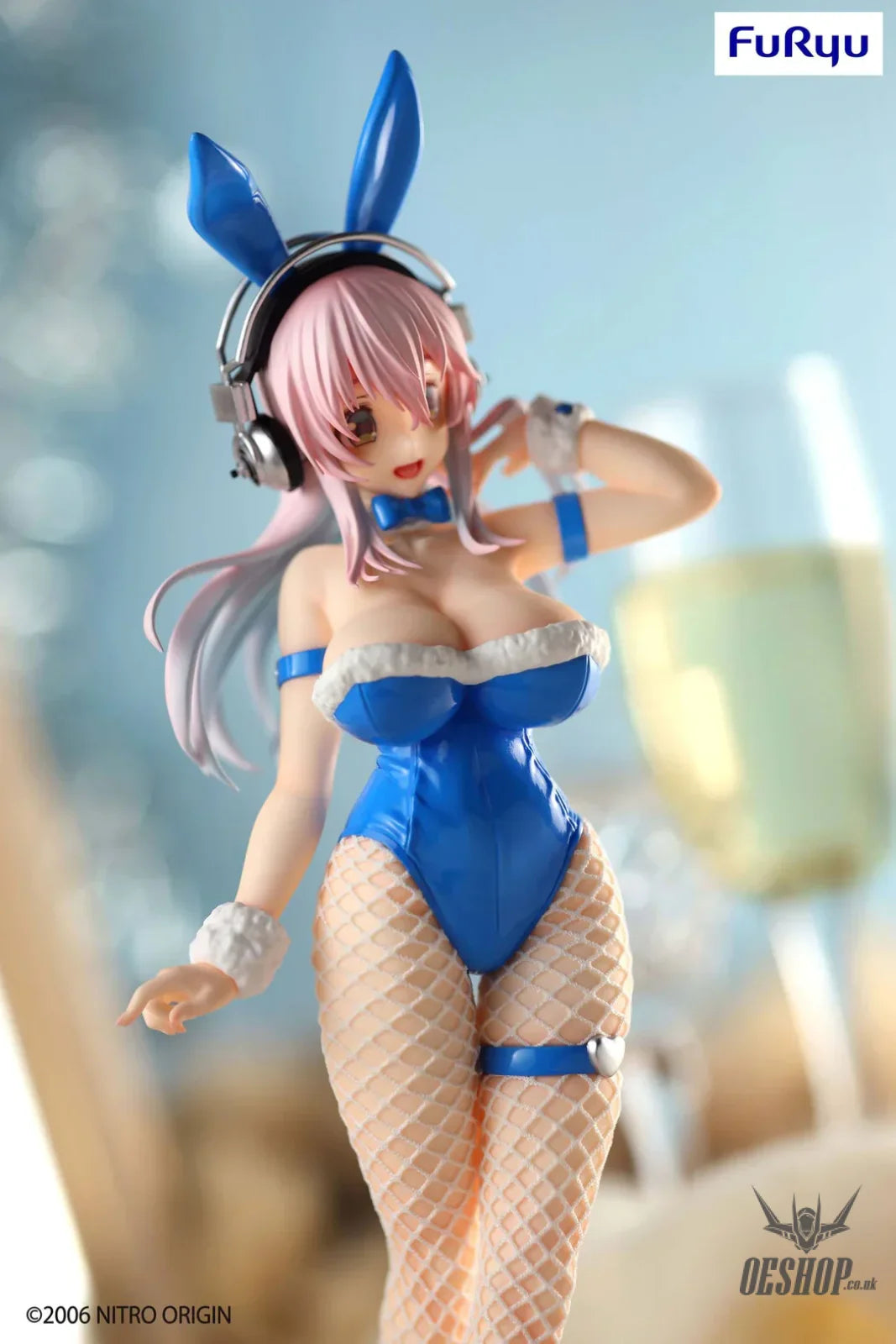 Furyu SUPER SONICO BiCute Bunnies Blue Rabbit ver. Action & Toy Figures