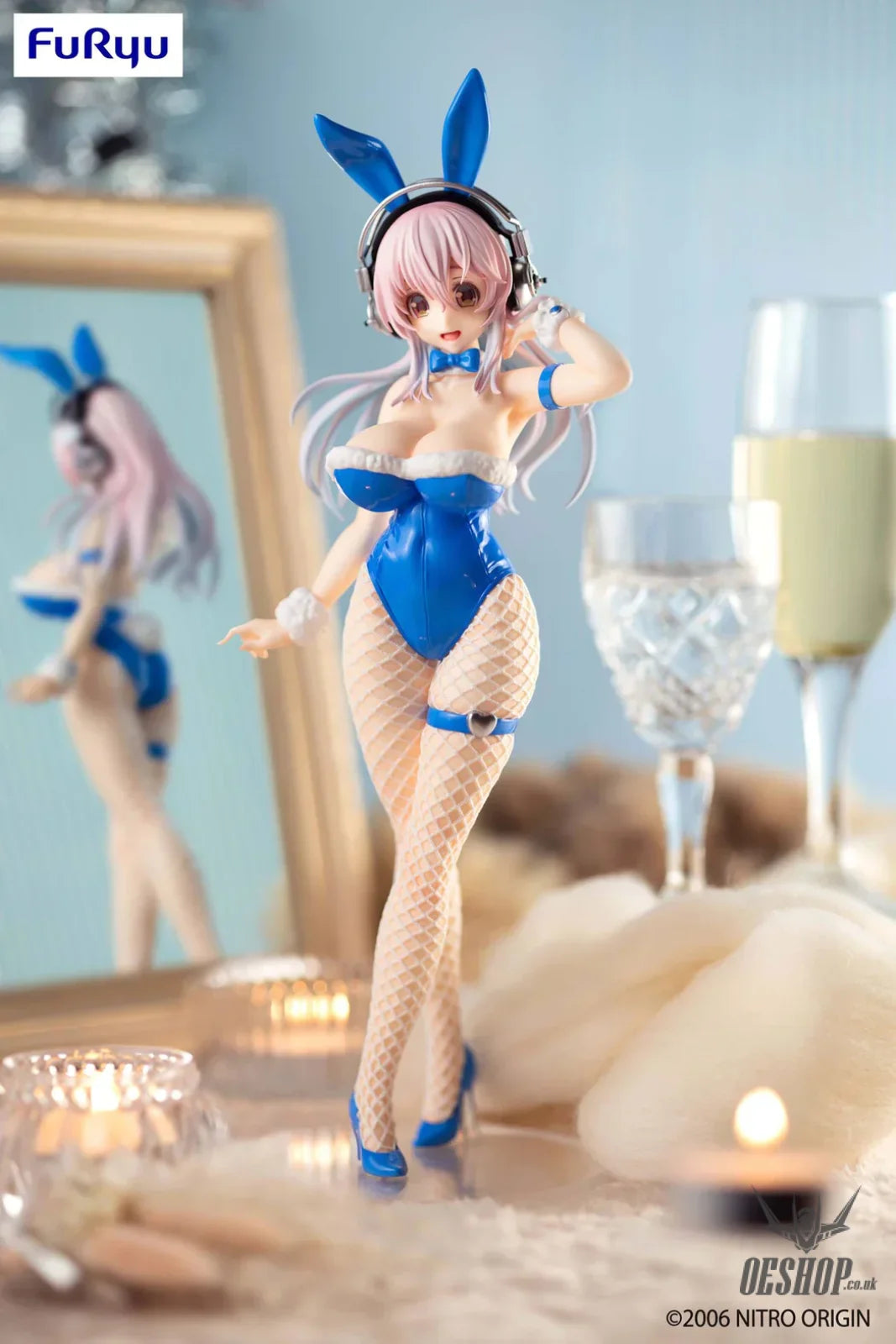 Furyu SUPER SONICO BiCute Bunnies Blue Rabbit ver. Action & Toy Figures