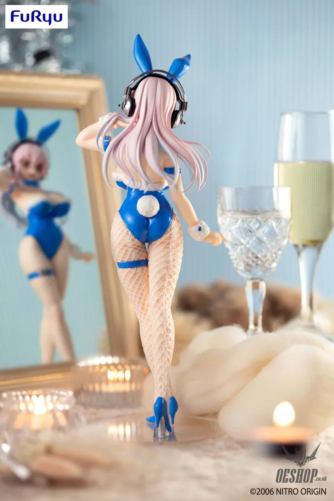 Furyu SUPER SONICO BiCute Bunnies Blue Rabbit ver. Action & Toy Figures