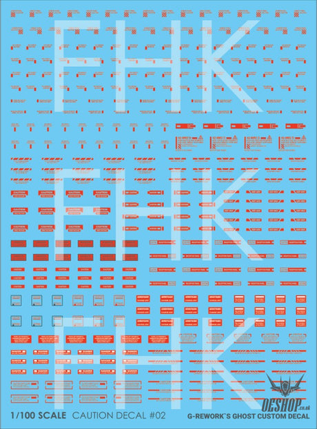 G-Rework Decals - Caution 02 Red CD-CAU-02 G-Rework 5.99 OEShop