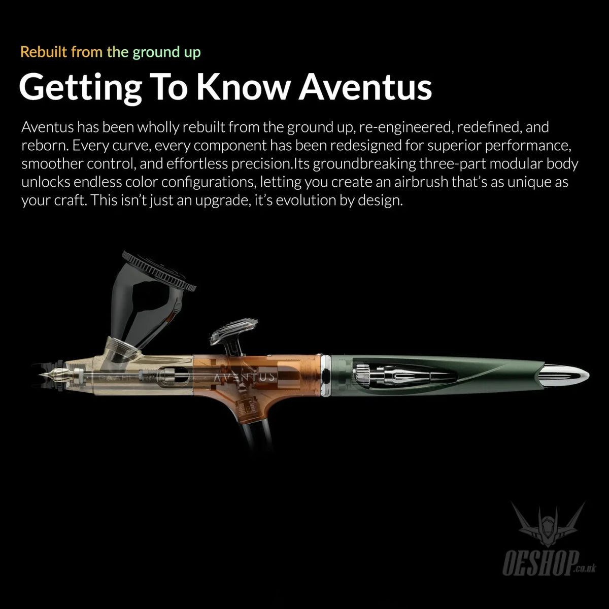 Gaahleri Ace Series Aventus Verdant Ember 0.2 & 0.4mm Airbrush - Airbrushes