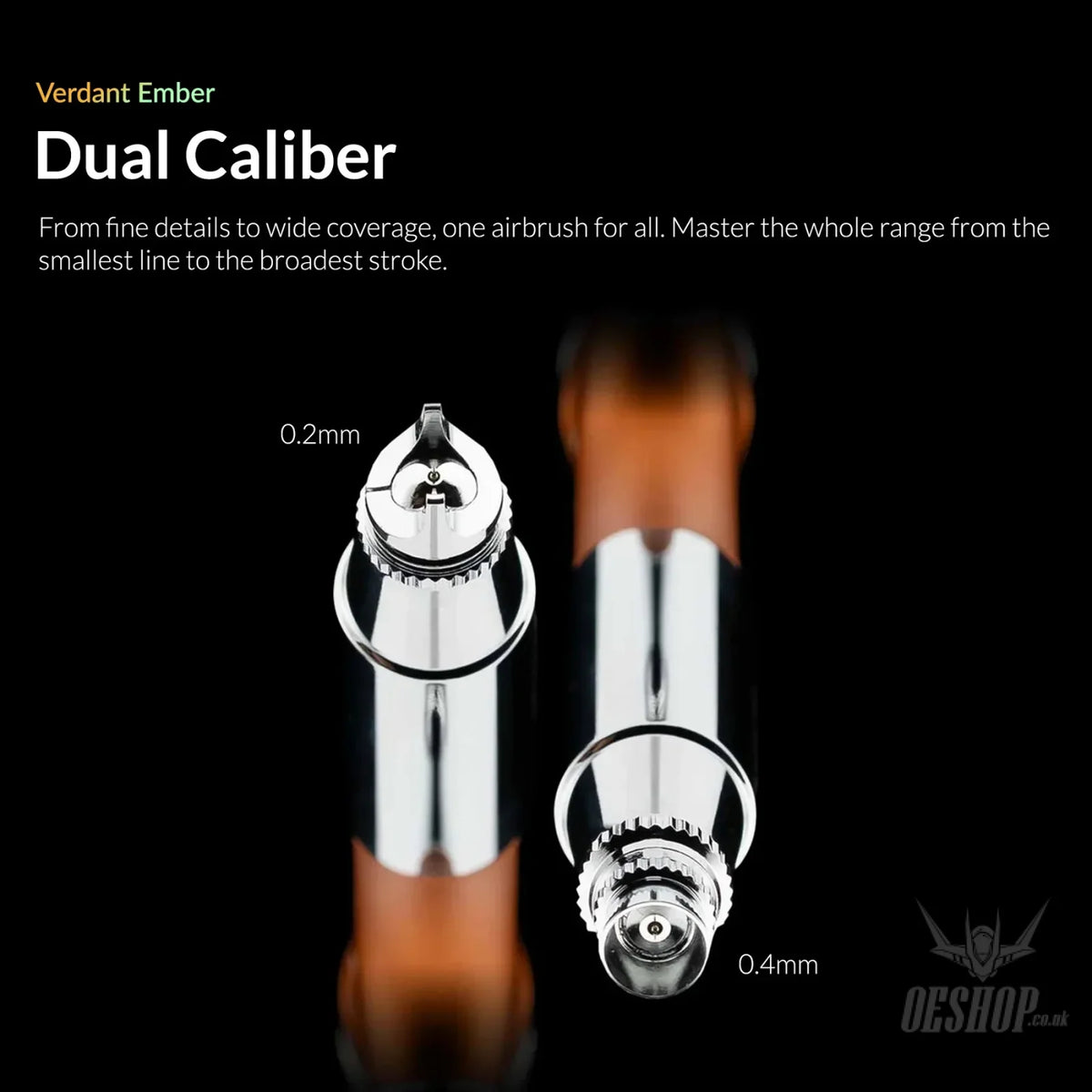 Gaahleri Ace Series Aventus Verdant Ember 0.2 & 0.4mm Airbrush - Airbrushes