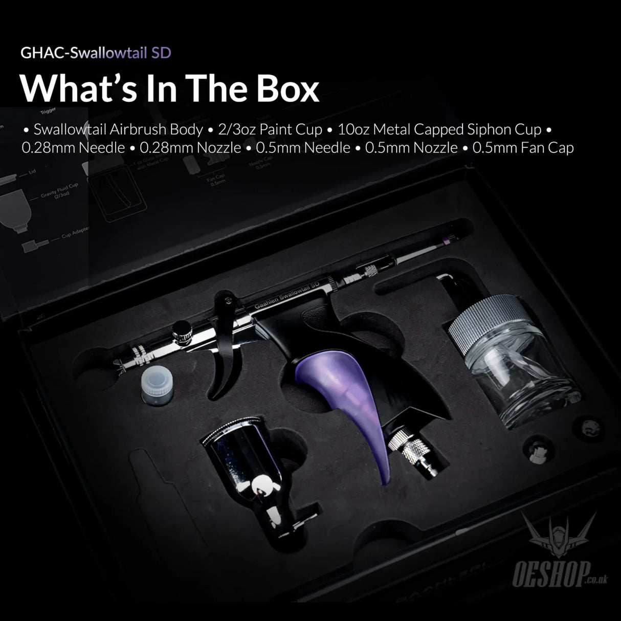 Gaahleri Ace Series GHAC-Swallowtail SD Airbrush Airbrushes