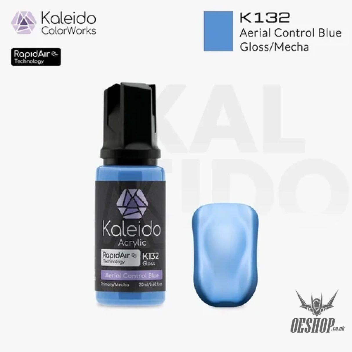 Gaahleri Kaleido ColorWorks Acrylic Paints - Mecha Colours 20ml - K132 Aerial Control Blue - Painting Consumables