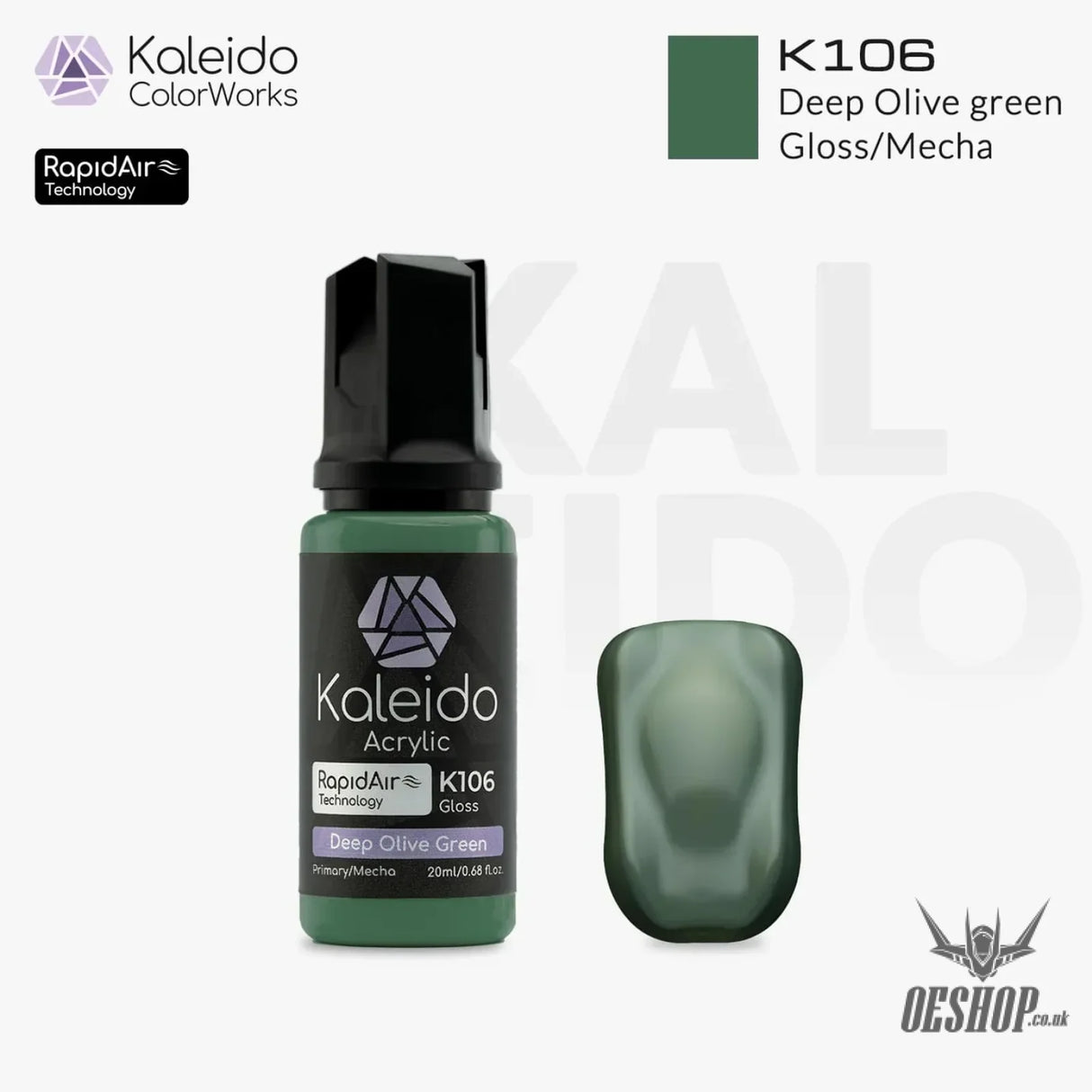 Gaahleri Kaleido ColorWorks Acrylic Paints - Mecha Colours K106 Deep Olive Green Painting Consumables