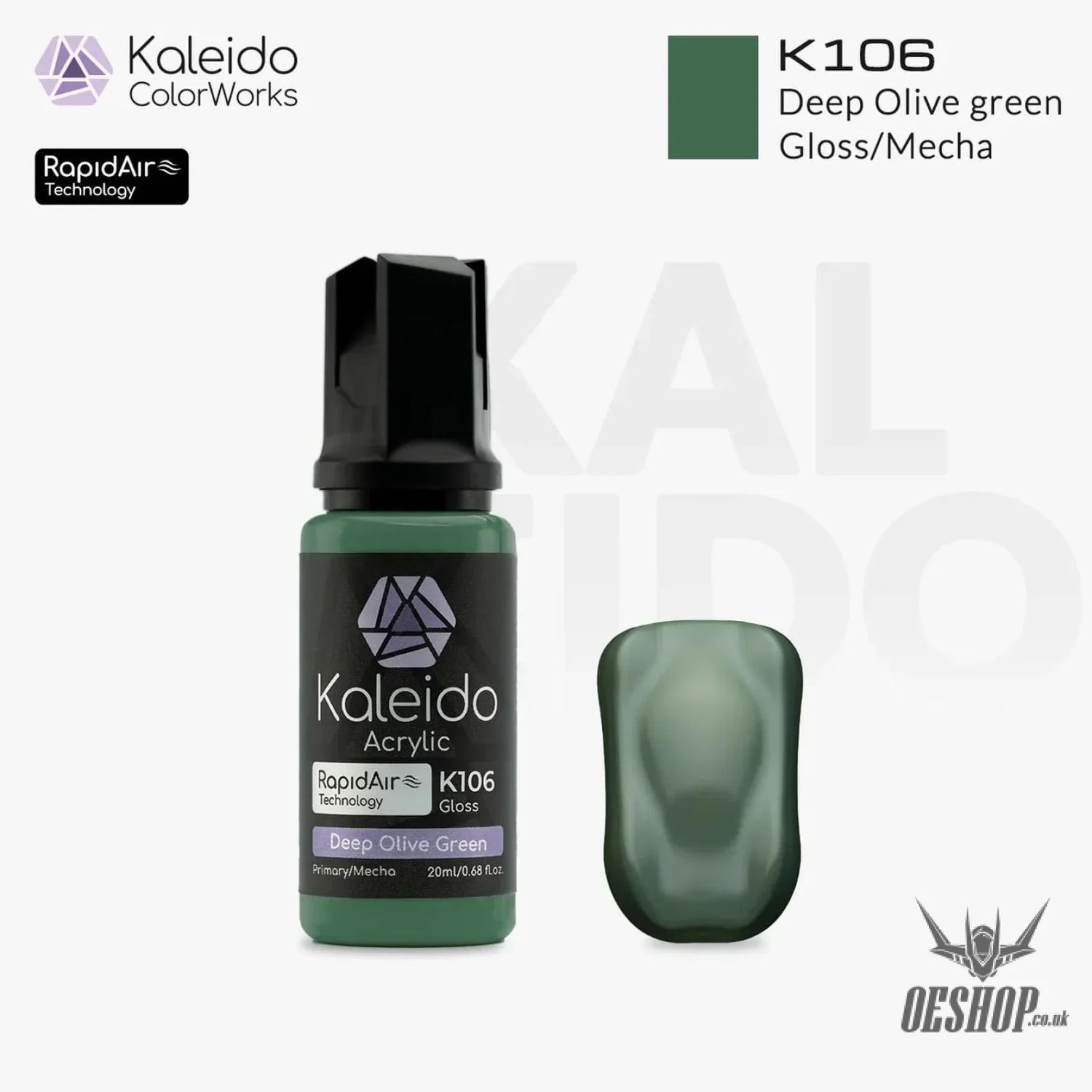 Gaahleri Kaleido ColorWorks Acrylic Paints - Mecha Colours K106 Deep Olive Green Painting Consumables