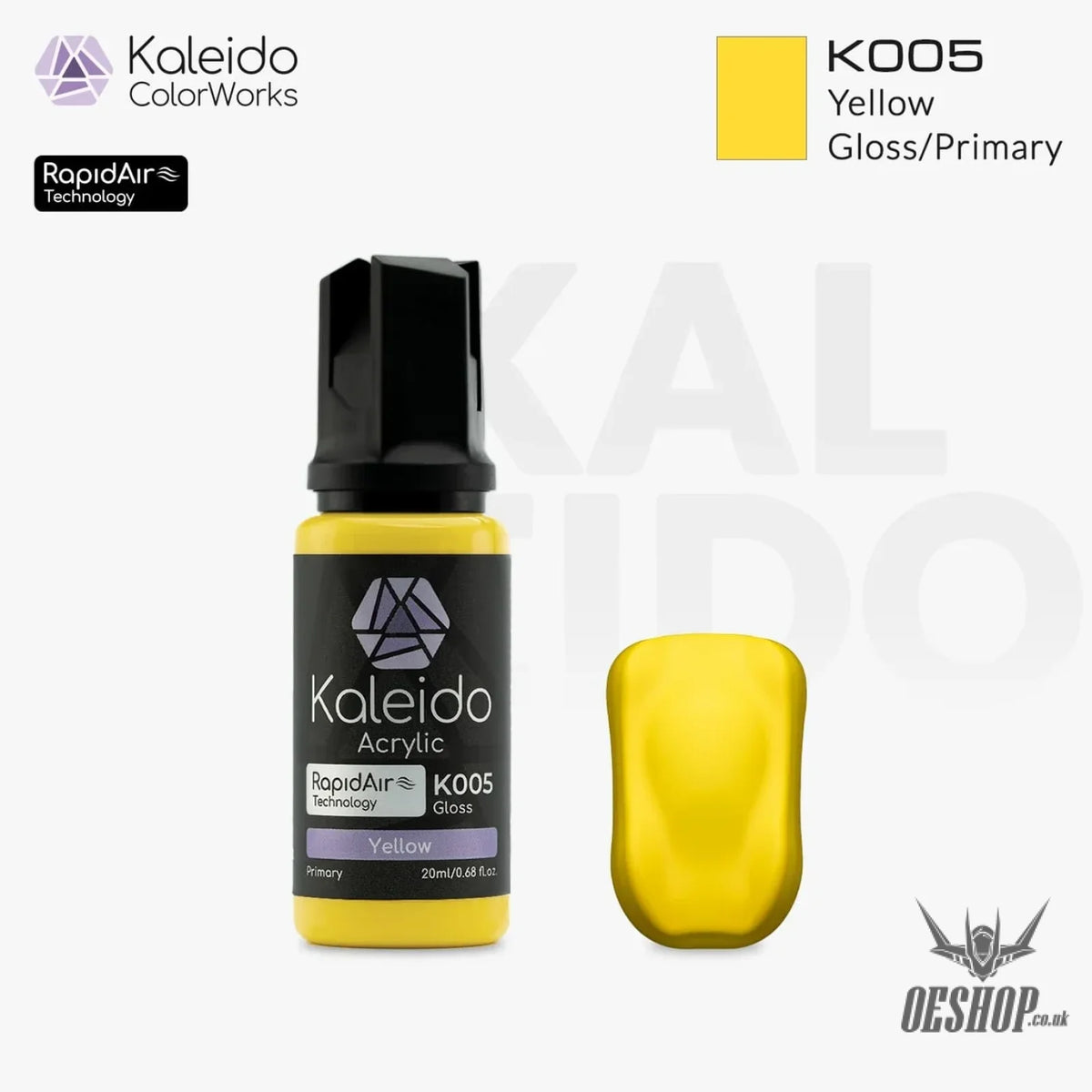 Gaahleri Kaleido ColorWorks Acrylic Paints - Primary Colors K005 Yellow Painting Consumables
