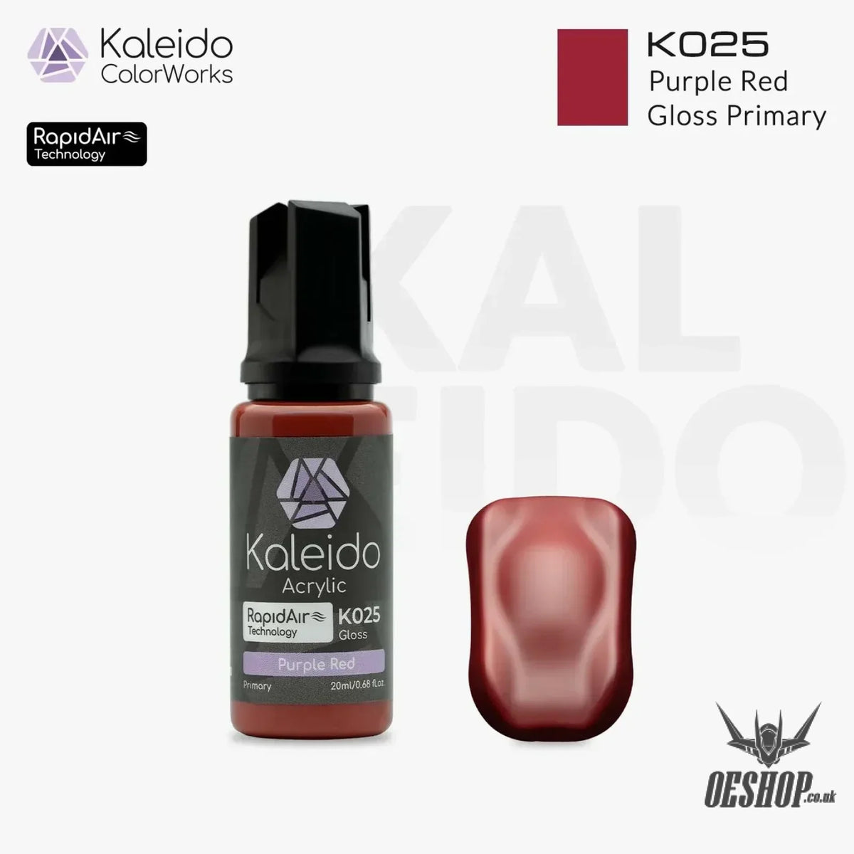 Gaahleri Kaleido ColorWorks Acrylic Paints - Primary Colors B - K025 Purple Red - Painting Consumables