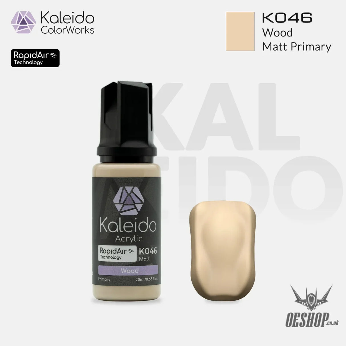 Gaahleri Kaleido ColorWorks Acrylic Paints - Primary Colors B - K046 Wood - Painting Consumables