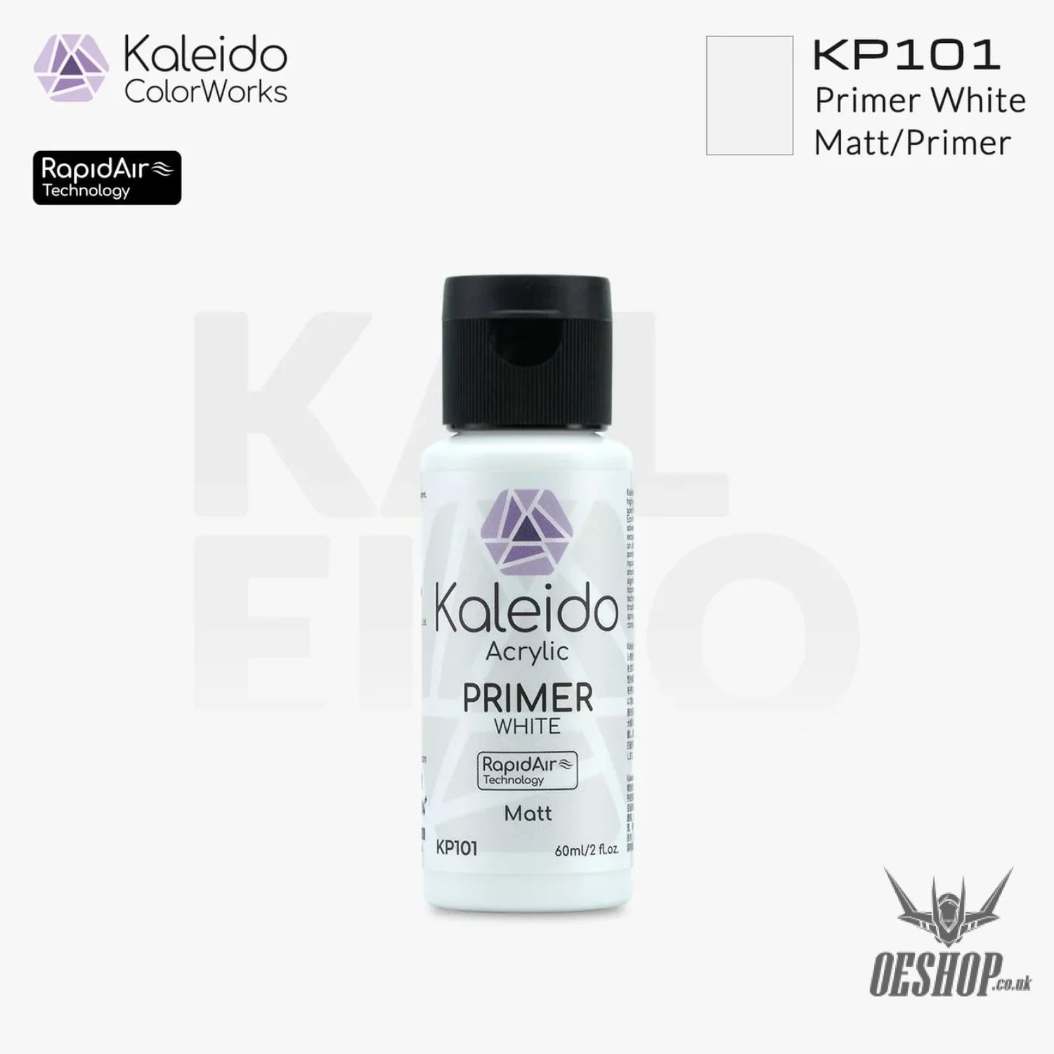 Gaahleri Kaleido ColorWorks - Primers KP101 Primer White 60ml Painting Consumables