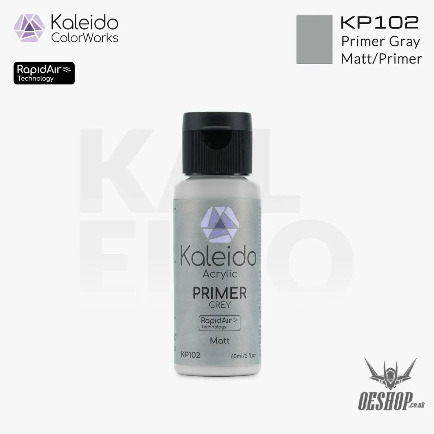 Gaahleri Kaleido ColorWorks - Primers KP102 Primer Gray 60ml Painting Consumables