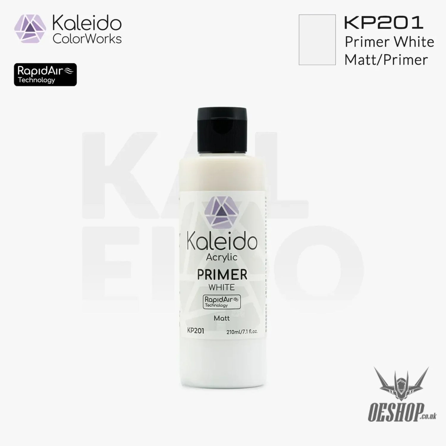 Gaahleri Kaleido ColorWorks - Primers KP201 Primer White 210ml Painting Consumables