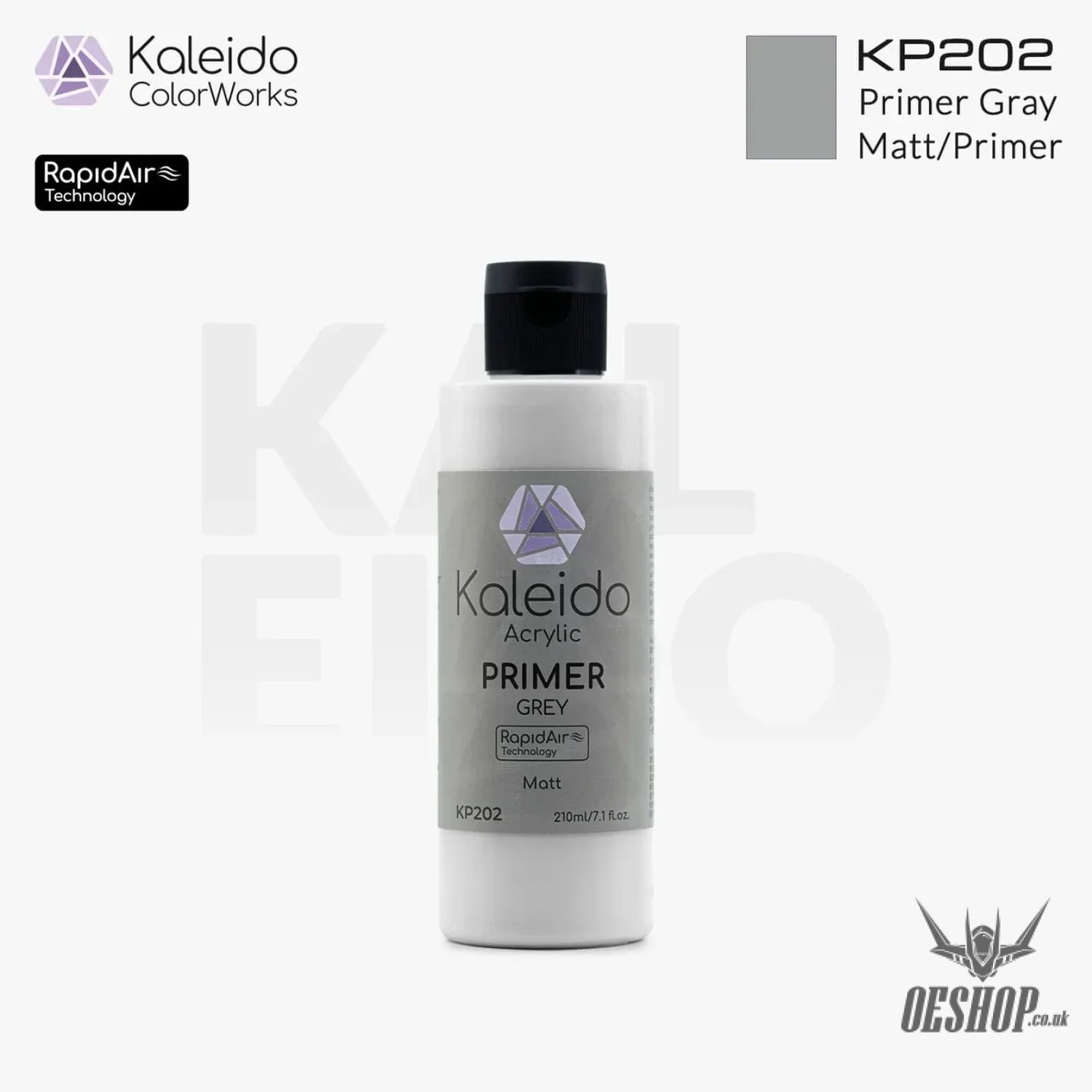 Gaahleri Kaleido ColorWorks - Primers KP202 Primer Gray 210ml Painting Consumables