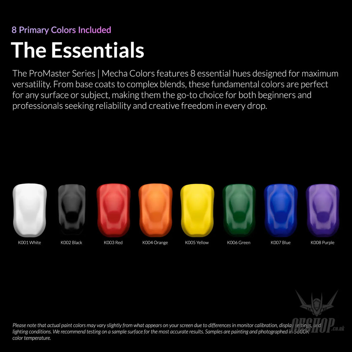 Gaahleri Kaleido ColorWorks ProMaster Series Mecha Colors Set - Painting Consumables