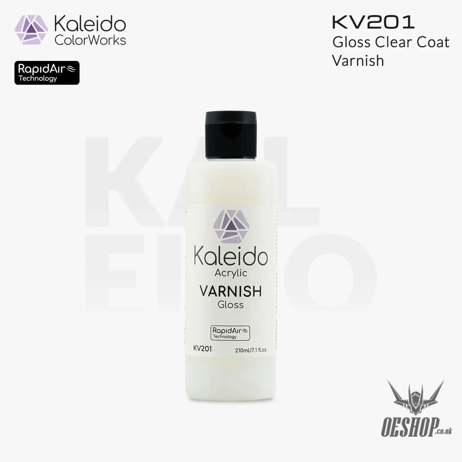 Gaahleri Kaleido ColorWorks - Varnishes KV201 Gloss Clear Coat 210ml Painting Consumables
