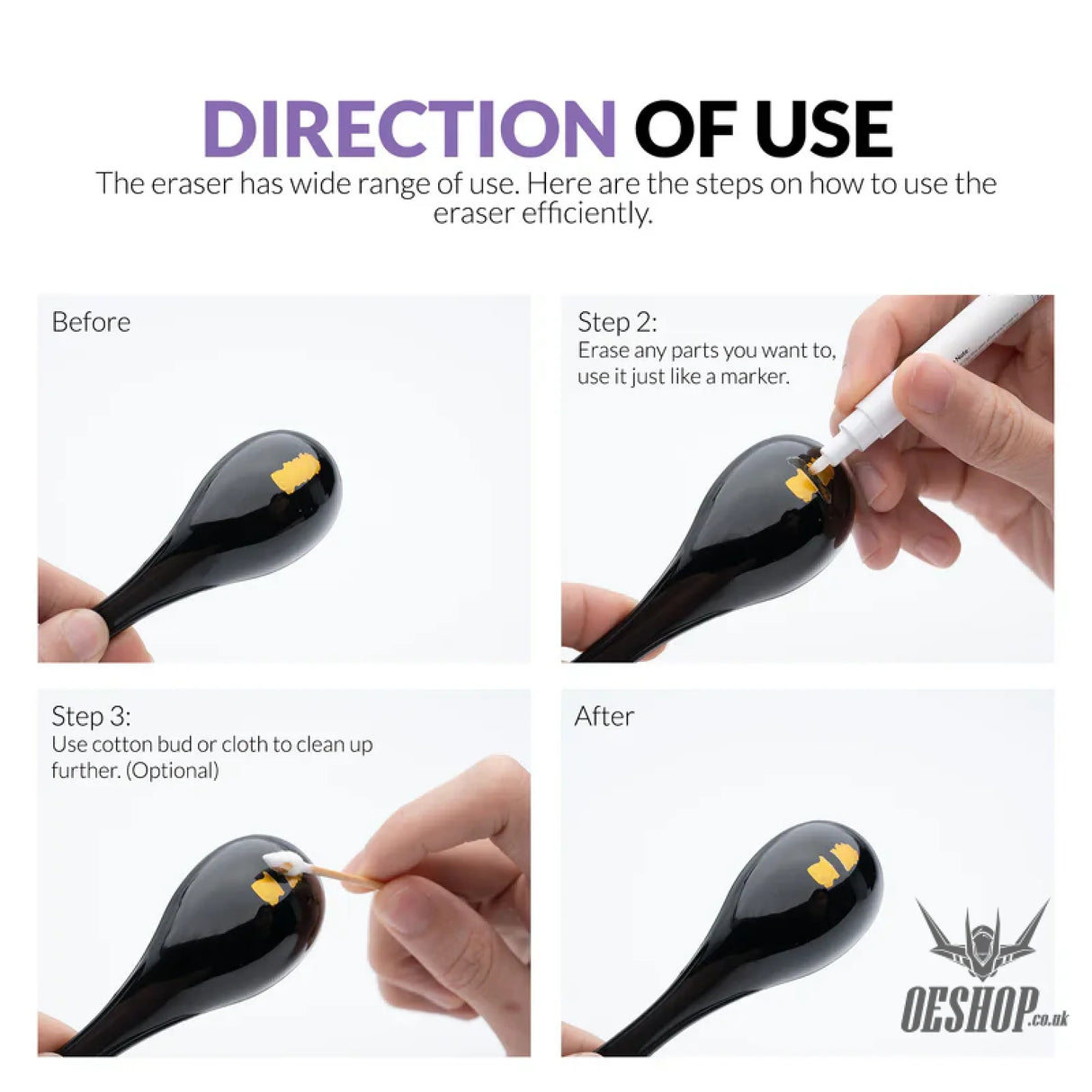 Gaahleri Metallic Series Markers x2 Eraser Markers