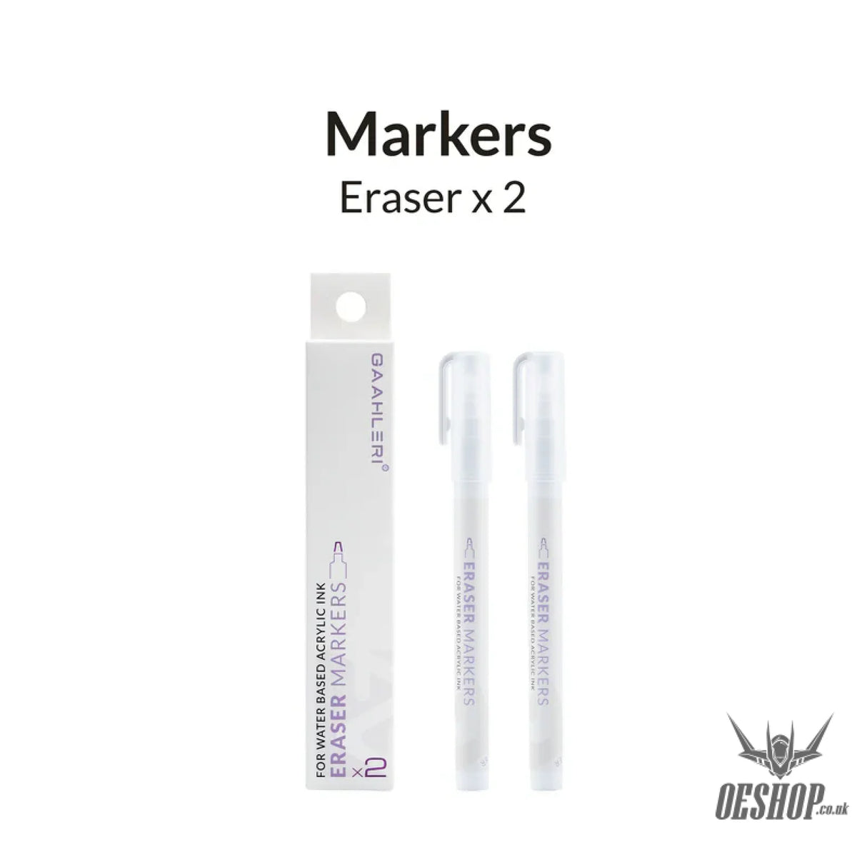 Gaahleri Metallic Series Markers x2 Eraser Markers