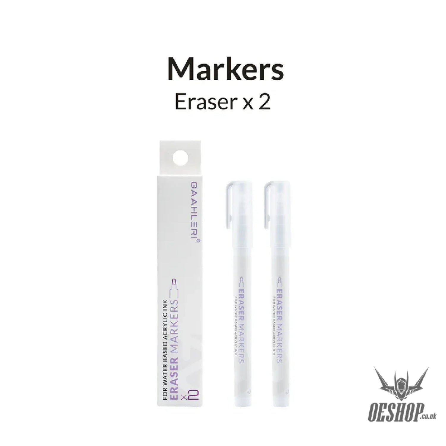 Gaahleri Metallic Series Markers x2 Eraser Markers