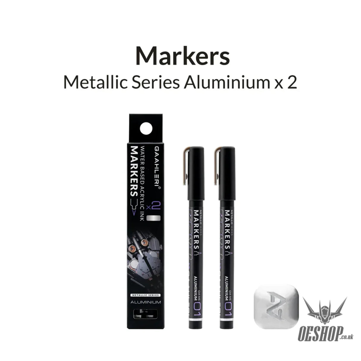 Gaahleri Metallic Series Markers x2 Aluminium Markers