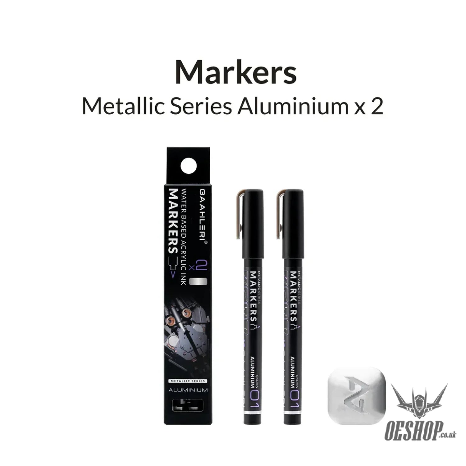Gaahleri Metallic Series Markers x2 Aluminium Markers