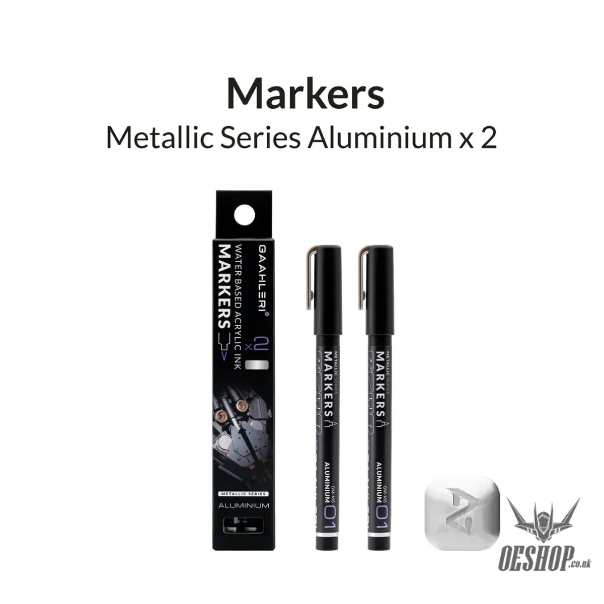 Gaahleri Metallic Series Markers x2 Aluminium Markers