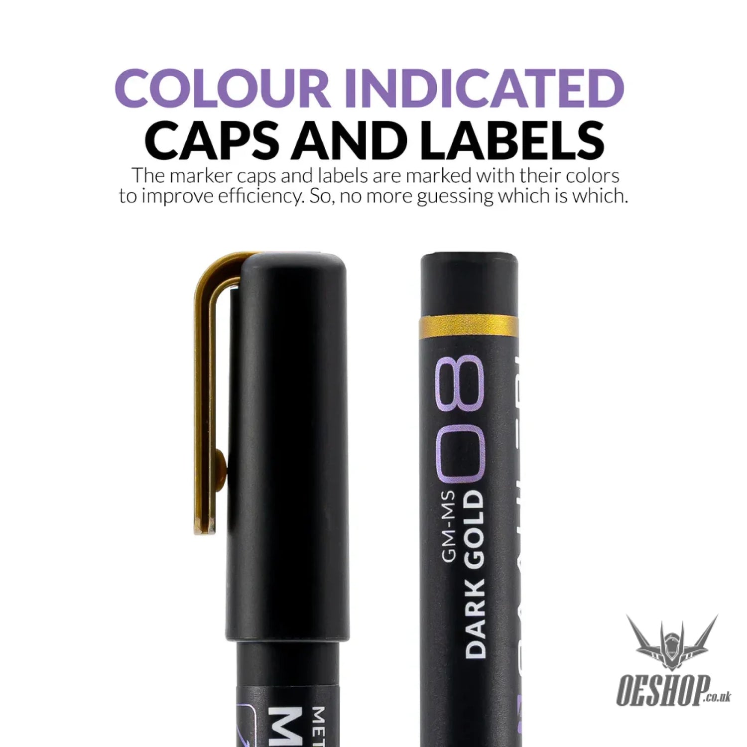 Gaahleri Metallic Series Markers x2 Dark Gold Markers