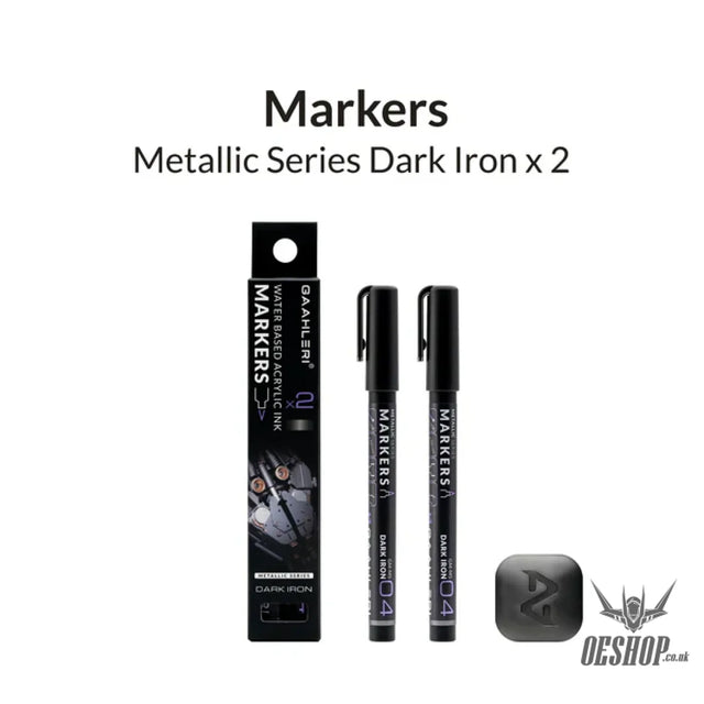 Gaahleri Metallic Series Markers x2 Dark Iron Markers