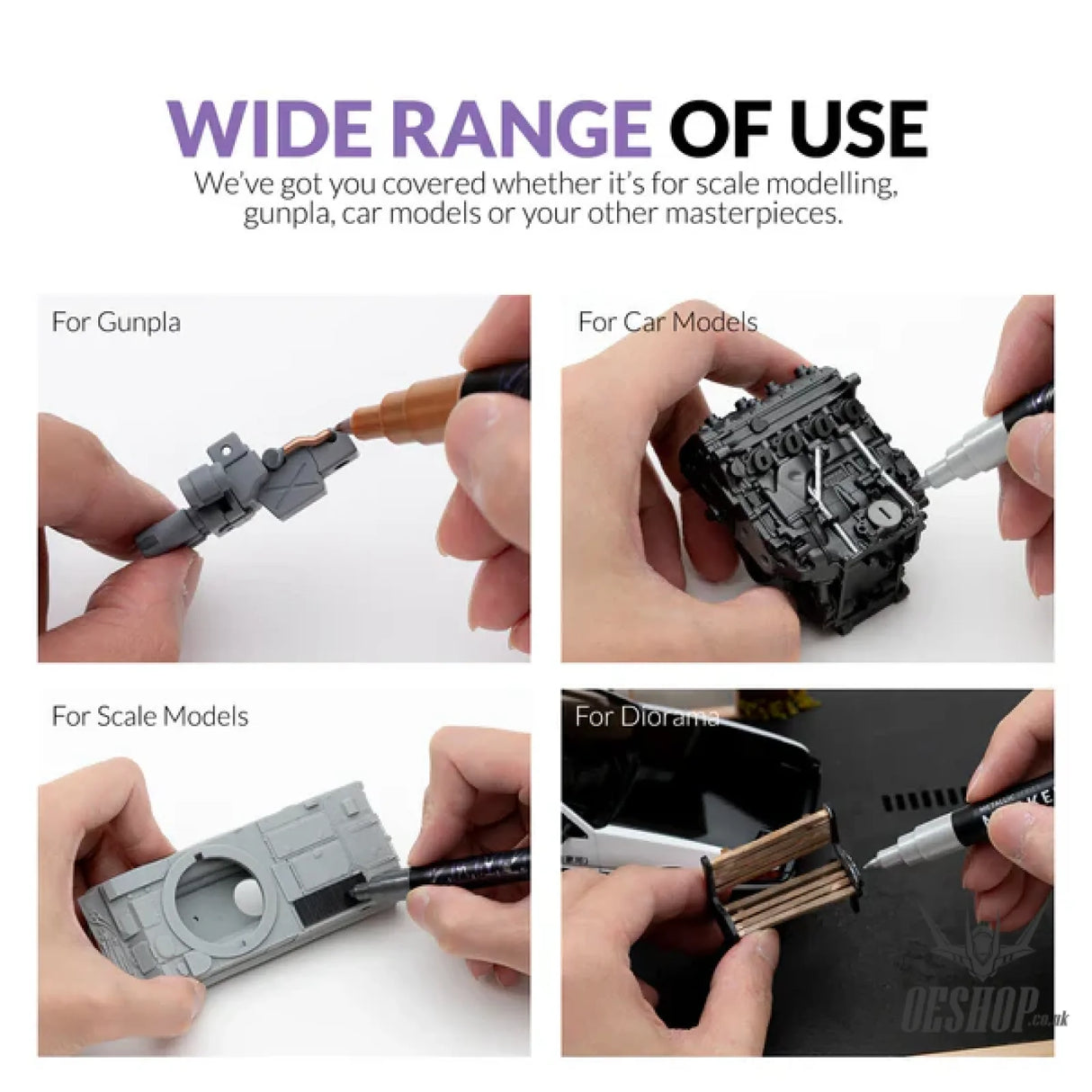 Gaahleri Metallic Series Markers x2 Dark Steel Markers