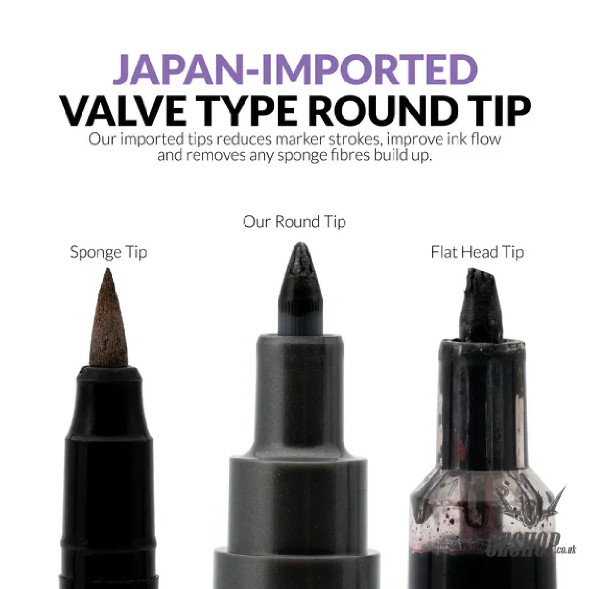 Gaahleri Metallic Series Markers x2 Gun Metal Markers