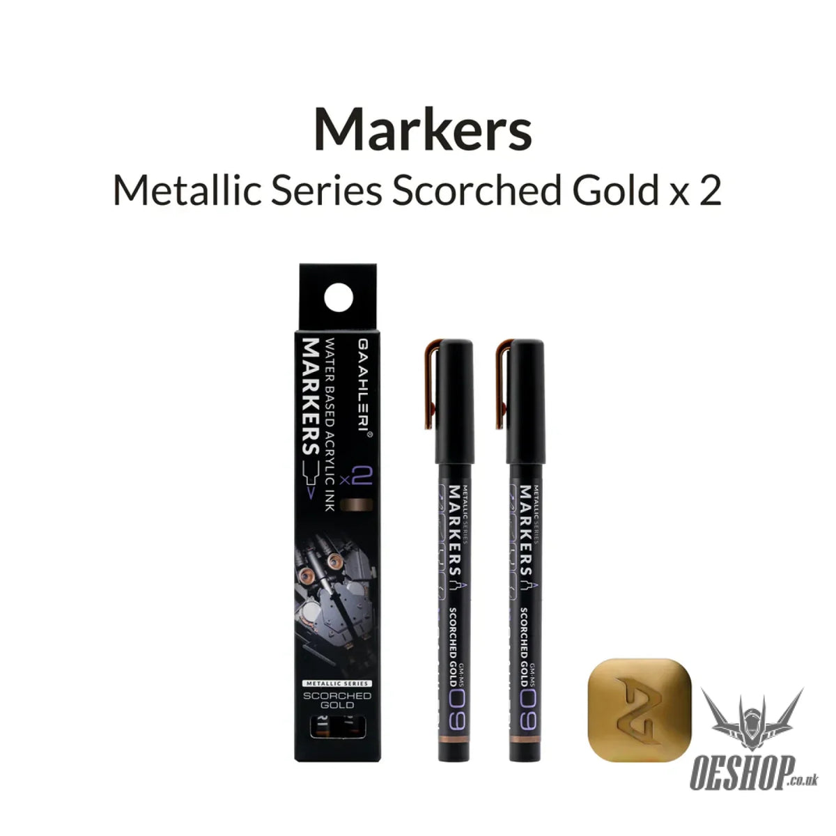 Gaahleri Metallic Series Markers x2 Scorched Gold Markers