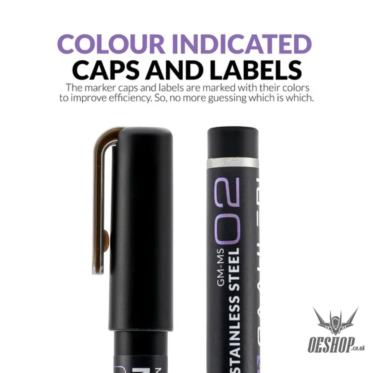 Gaahleri Metallic Series Markers x2 Stainless Steel Markers