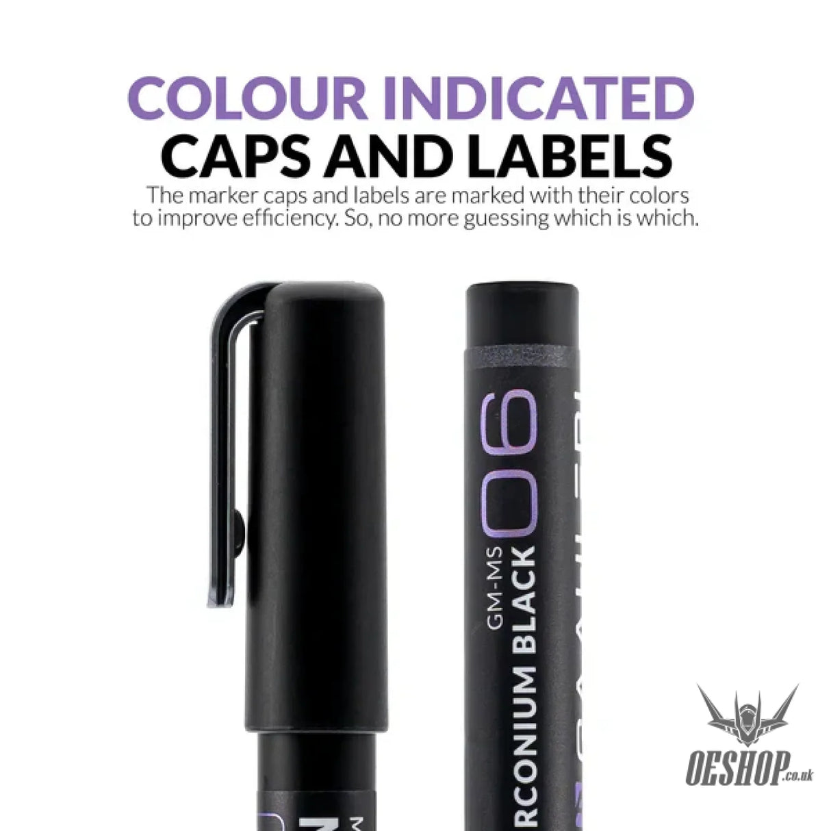 Gaahleri Metallic Series Markers x2 Zirconium Black Markers