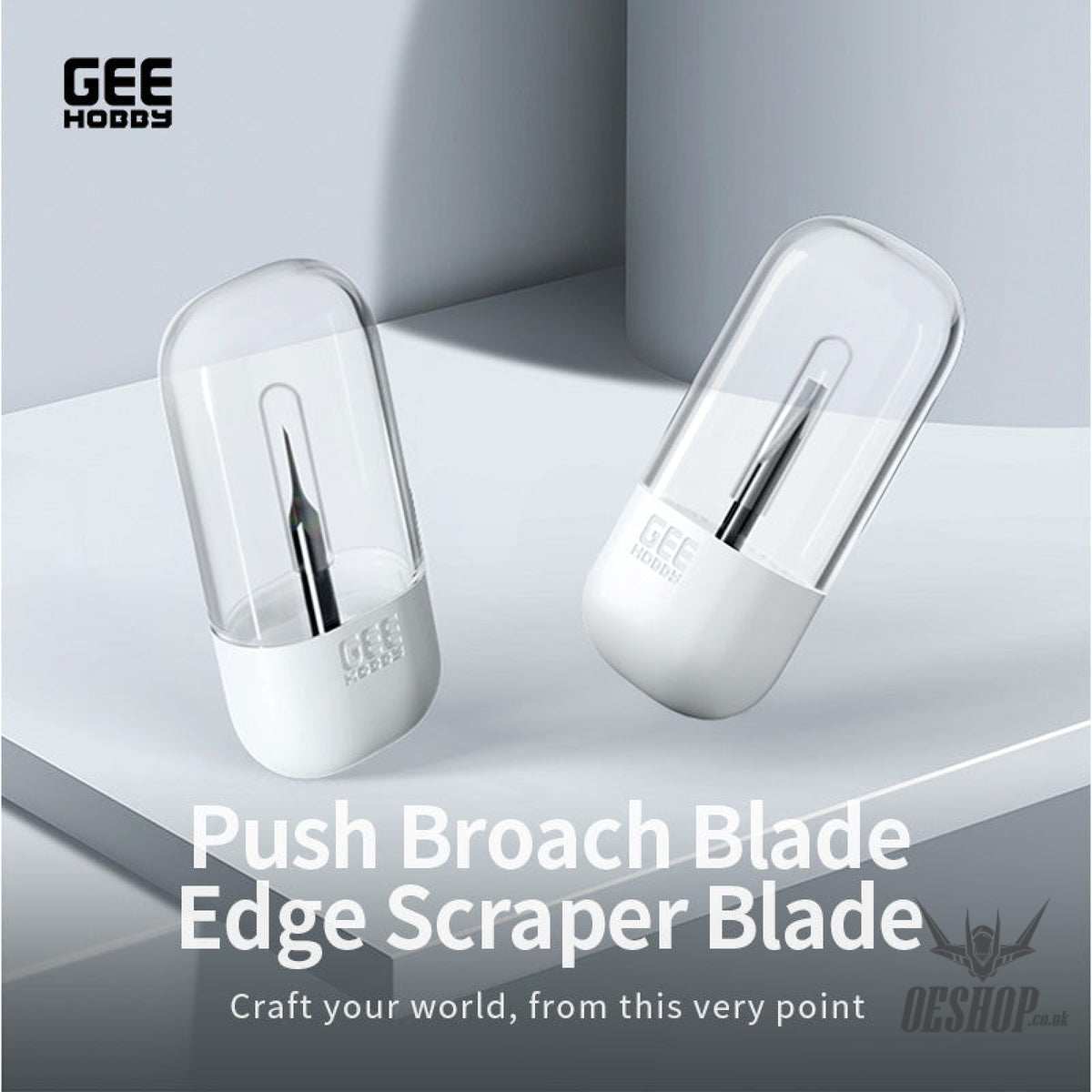 GEEHobby GH-PB Push Broach Blade /GH-SH Edge Scraper Blade - Craft Knives