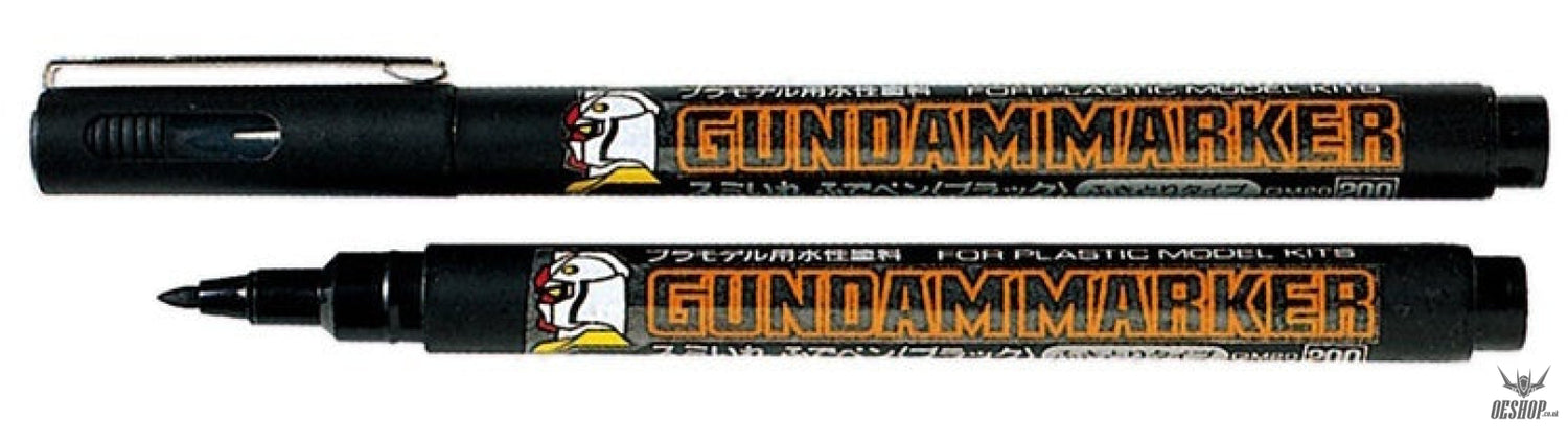 GSI Mr.Hobby GM20 Gundam Marker BLACK Sumi-Ire Brush Pen (Renewal) Markers