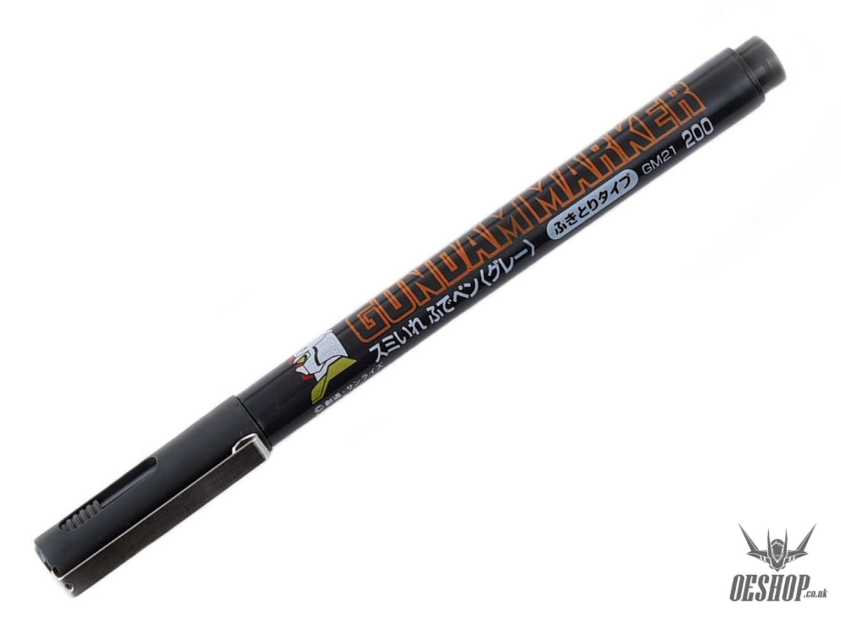GSI Mr.Hobby GM21 Gundam Marker GRAY Sumi-Ire Brush Pen (Renewal) Markers