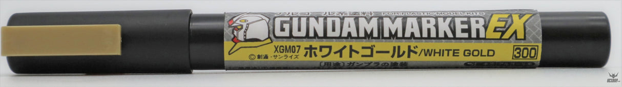 GSI Mr.Hobby XGM07 Gundam Marker EX White Gold Markers