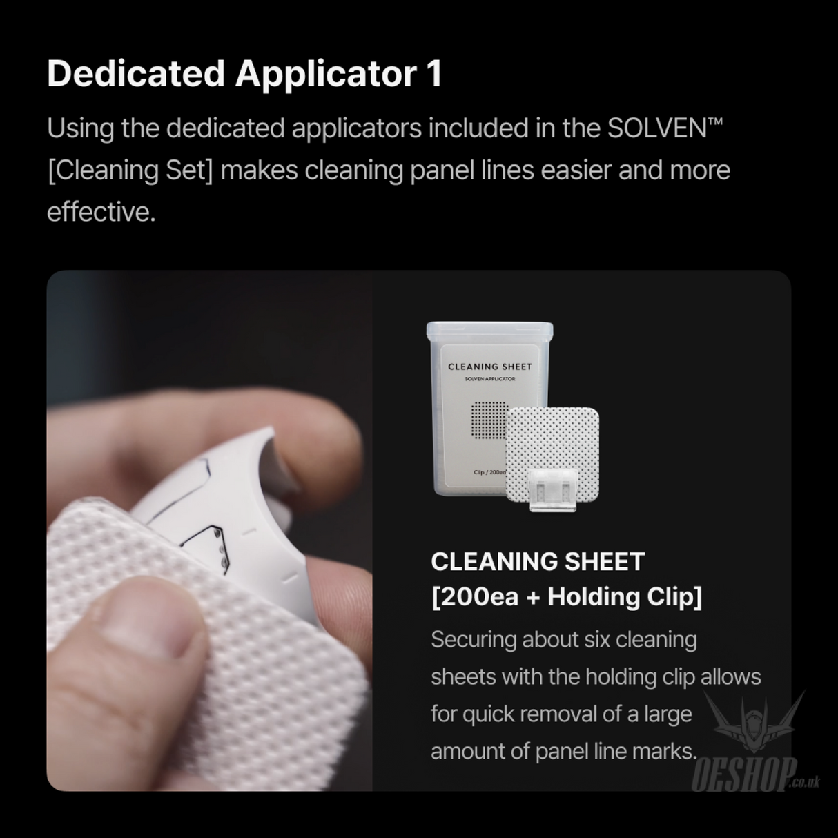 Gunprimer Cleaning Solution Cleaning Sheet 200ea with Holiding Clip CS-C-200 Paint Tools