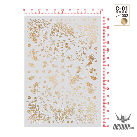 HobbyMio C-01 Model Decals National Style Series Metallic Color C-01/002 Hot God Decals