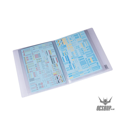 Hobbymio Decals Collection Folder A5 (Can Collect 60 Sheets)
