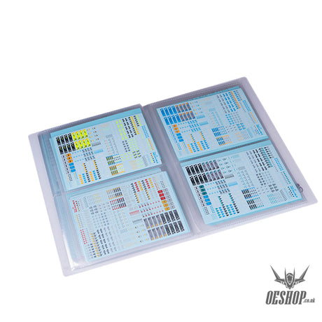 Hobbymio Decals Collection Folder A6 (Can Collect 80 Sheets)