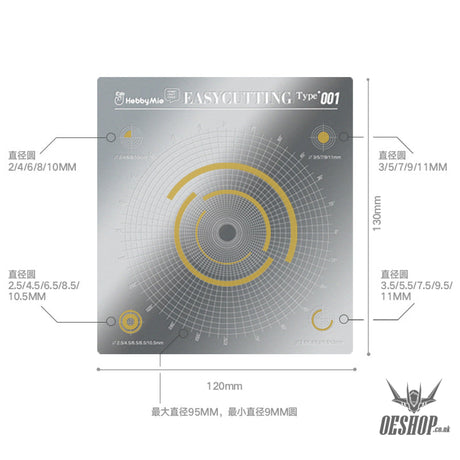 Hobbymio Easycutting Masking Tape Cutting Board For Modeling Type 001