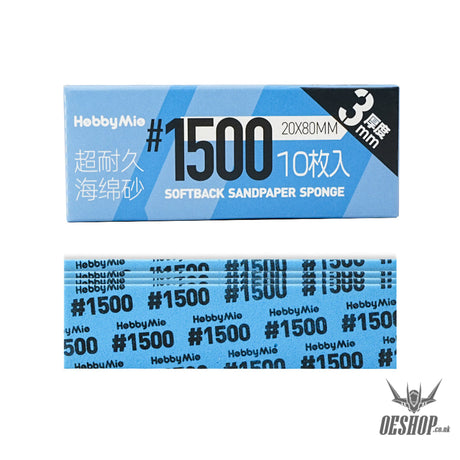 HobbyMio Softback Sandpaper Sponge 3MM #1500