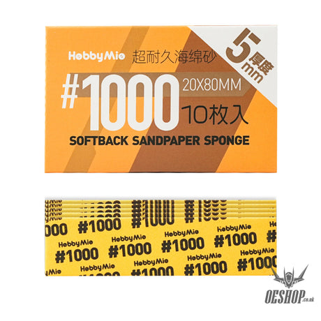 HobbyMio Softback Sandpaper Sponge 5MM #1000