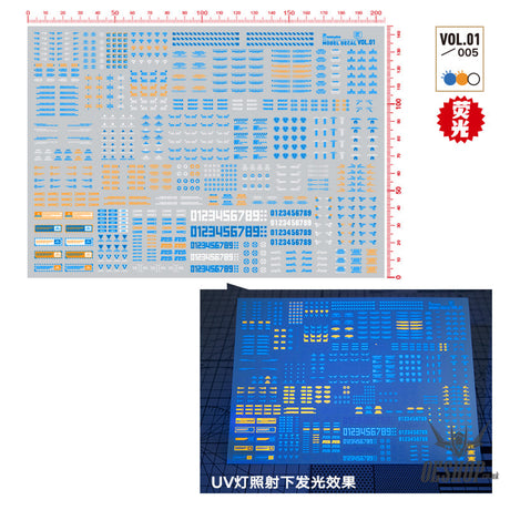 Hobbymio Vol.01 Model Decals Generic Pattern With Uv Options Vol.01/005