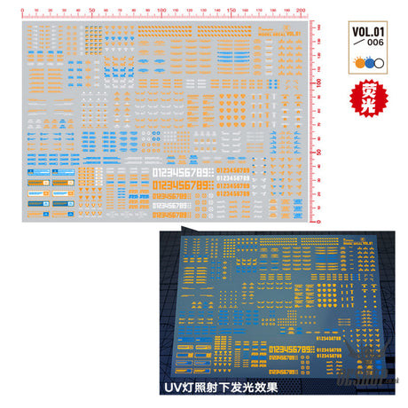 Hobbymio Vol.01 Model Decals Generic Pattern With Uv Options Vol.01/006