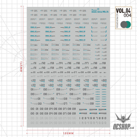 Hobbymio Vol.04 Model Decals General Signs Warning With Uv Options Vol.04/004