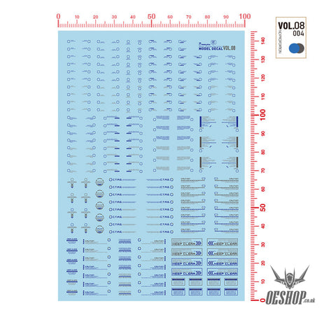 Hobbymio Vol.08 Model Decals General Warning Symbols With Uv Options Vol.08/0041100