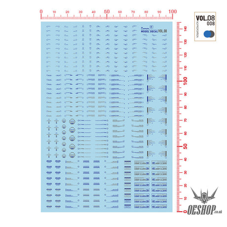 Hobbymio Vol.08 Model Decals General Warning Symbols With Uv Options Vol.08/0081144