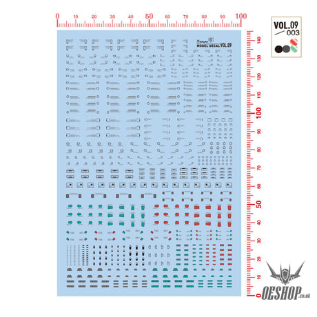 Hobbymio Vol.09 Model Decals Panel Lining Effect With Uv Options Vol.09/003